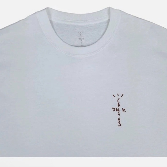 Cactus Jack White Graphic T-Shirt New - Picture 3 of 3